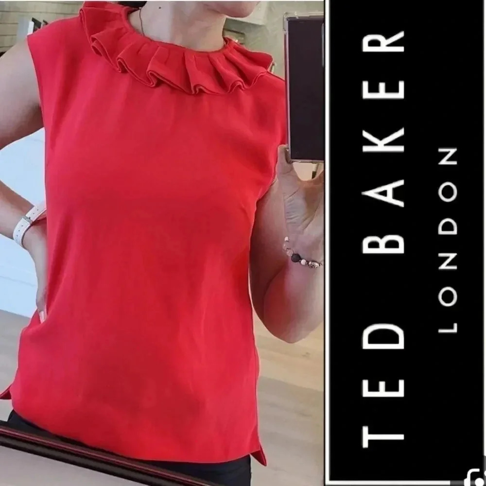 Ted Baker red blouse